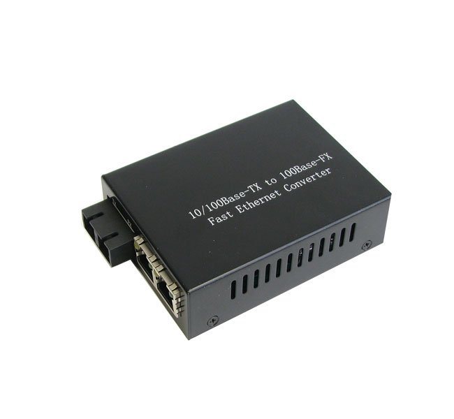 10/100M1光2电单模双纤网络光纤收发器（交换机）